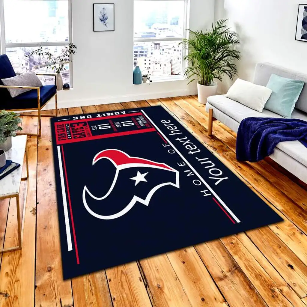 Customizable Rug for Modern Stylish Living Rooms Black and Yellow
