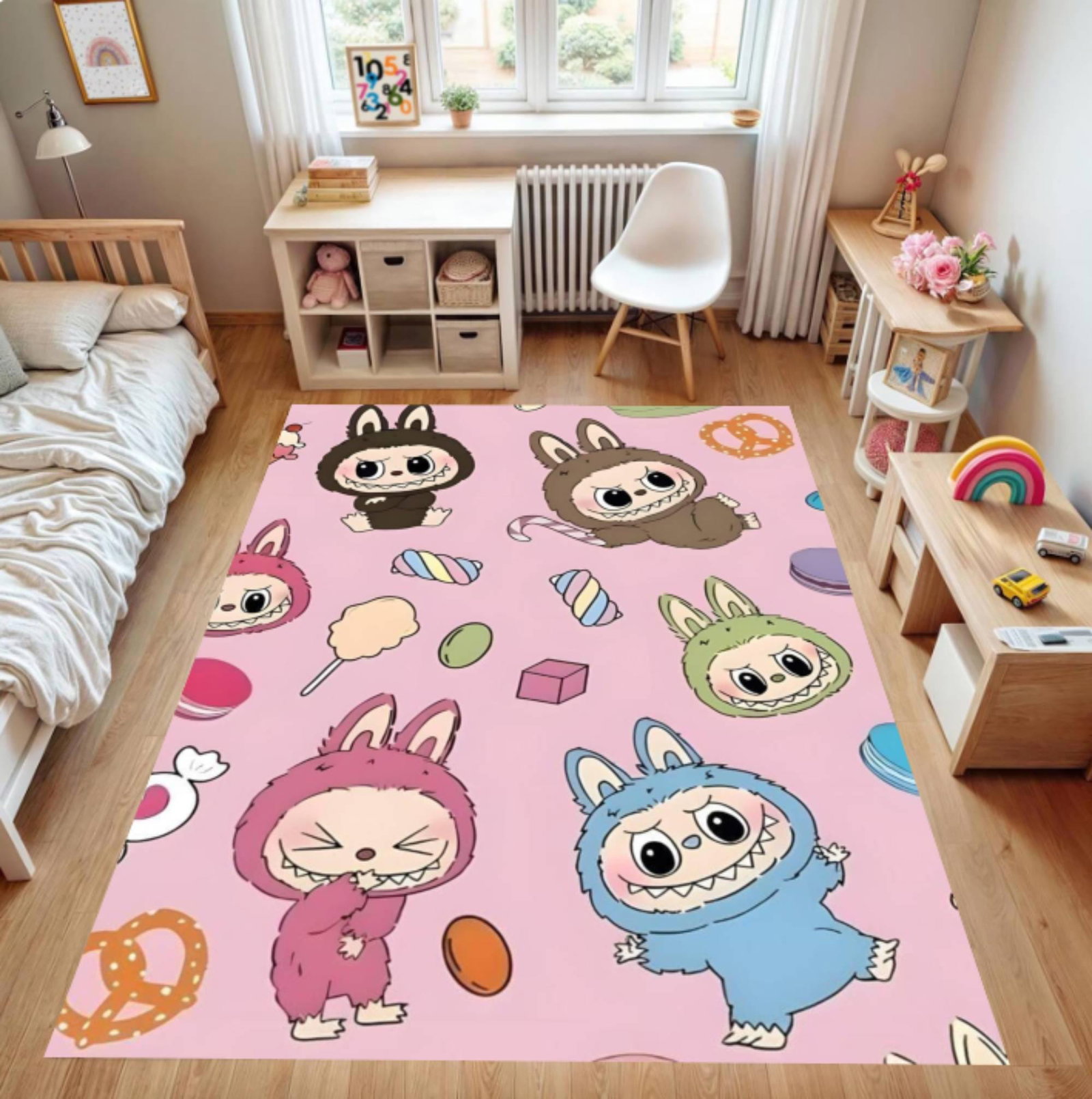 Cute Cartoon Bunny Area RugTVC1708388