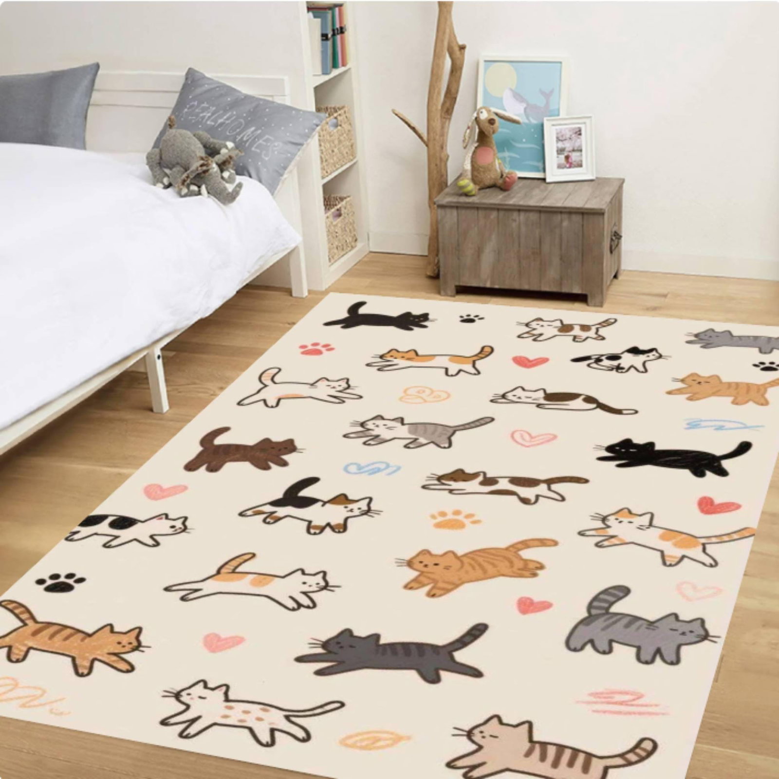 Cute Cat Pattern RugTVC1708386