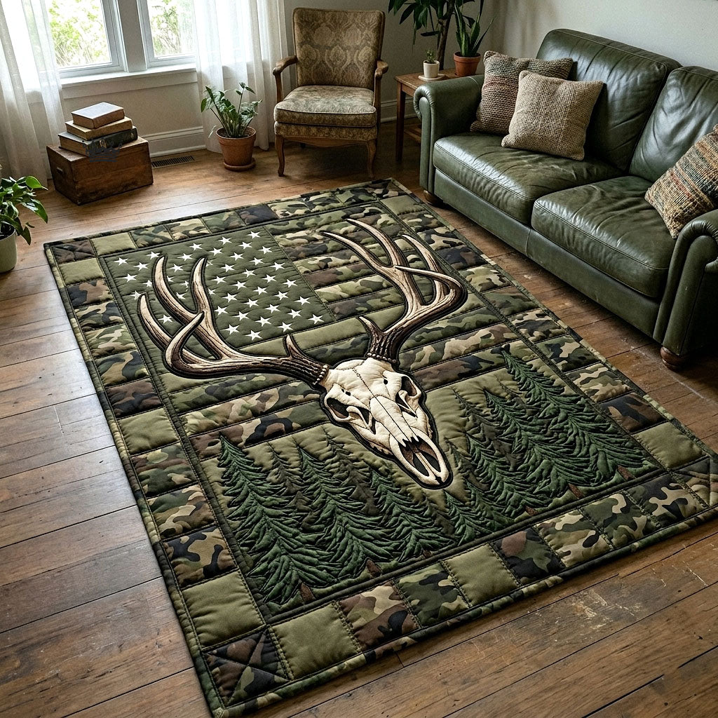 Deer Serenity Area Rug - Non-Slip Washable 3D Print Rug for Living Room & BedroomTVC2108163
