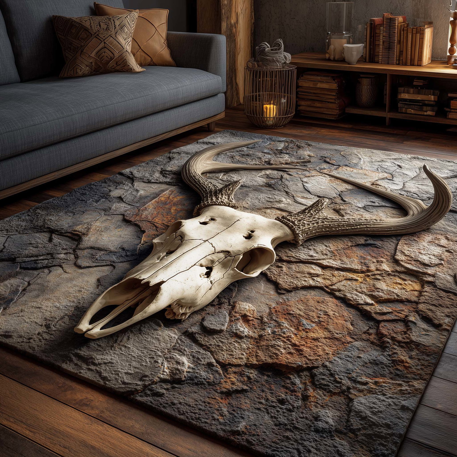 Deer Serenity Area Rug - Non-Slip Washable 3D Print Rug for Living Room & BedroomTVC2108164