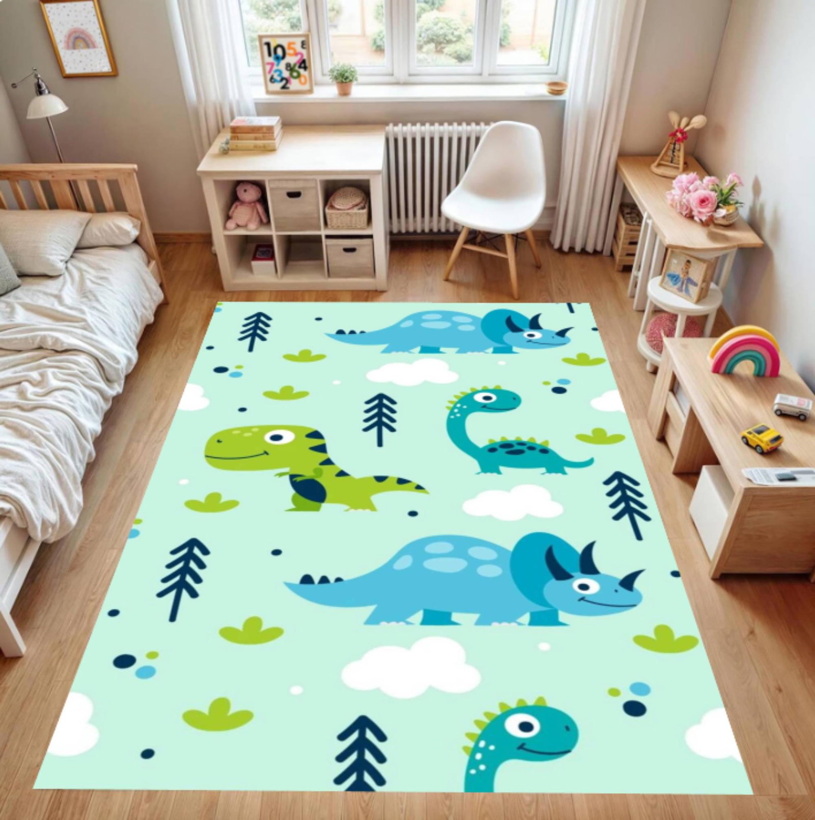 Dino Friends Themed Rug - Kids Room RugsTVC1708390