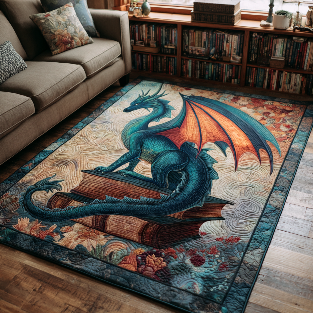 Dragon Spirit Area Rug - Non-Slip Washable 3D Print Rug for Living Room & BedroomTVC2108131