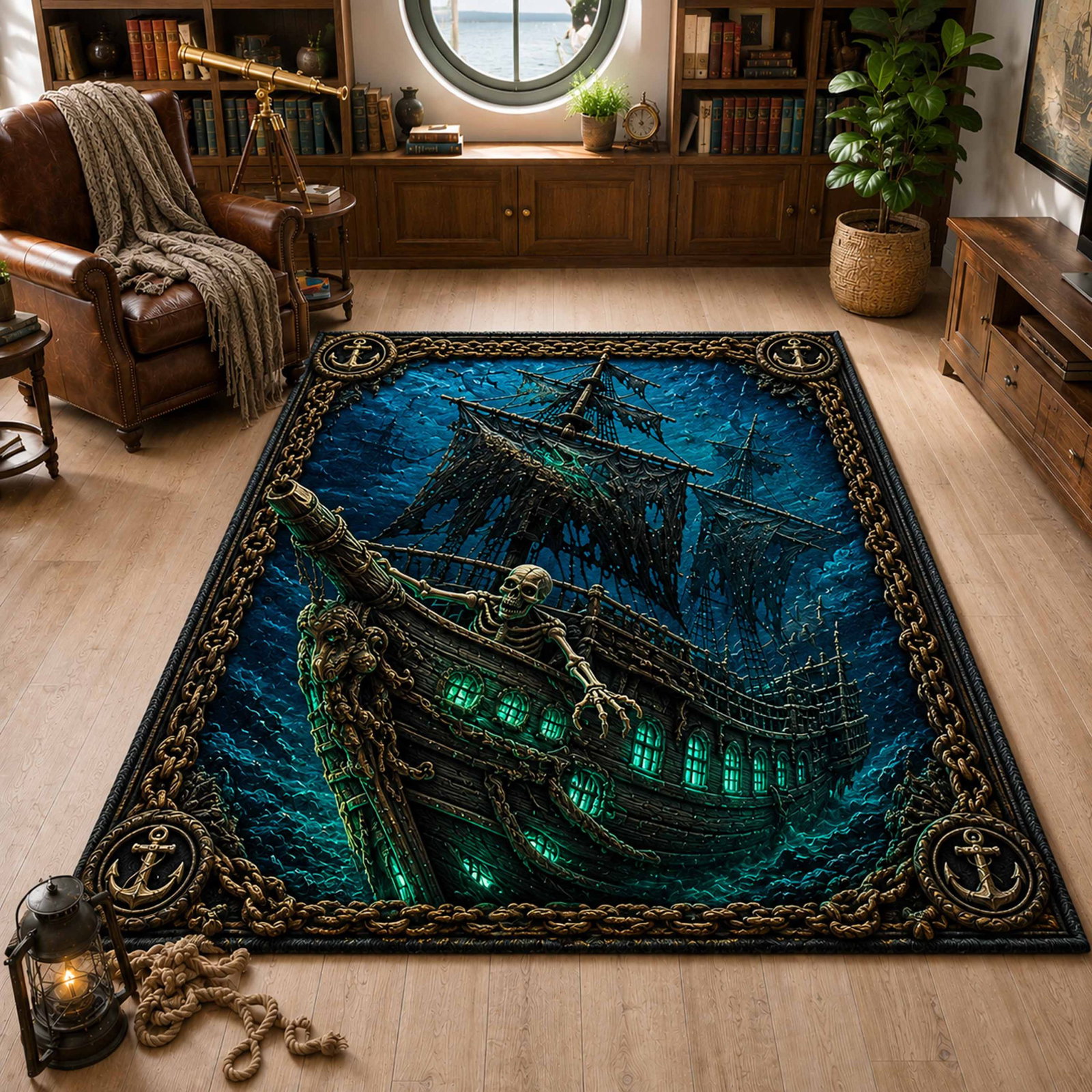 Dread Waters Area Rug - Non-Slip Washable 3D Print Rug for Living Room & BedroomTVC210849