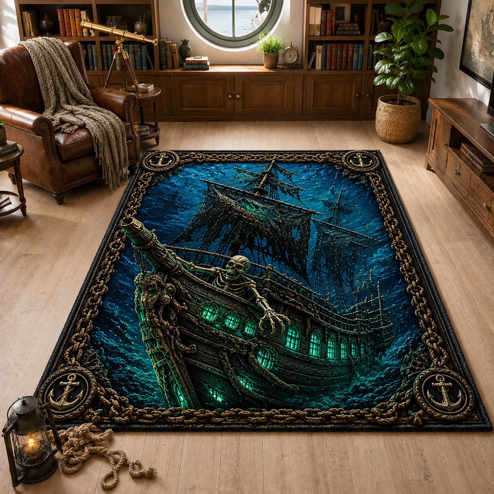 Dread Waters Area Rug - Non-Slip Washable 3D Print Rug for Living Room & BedroomTVC210849