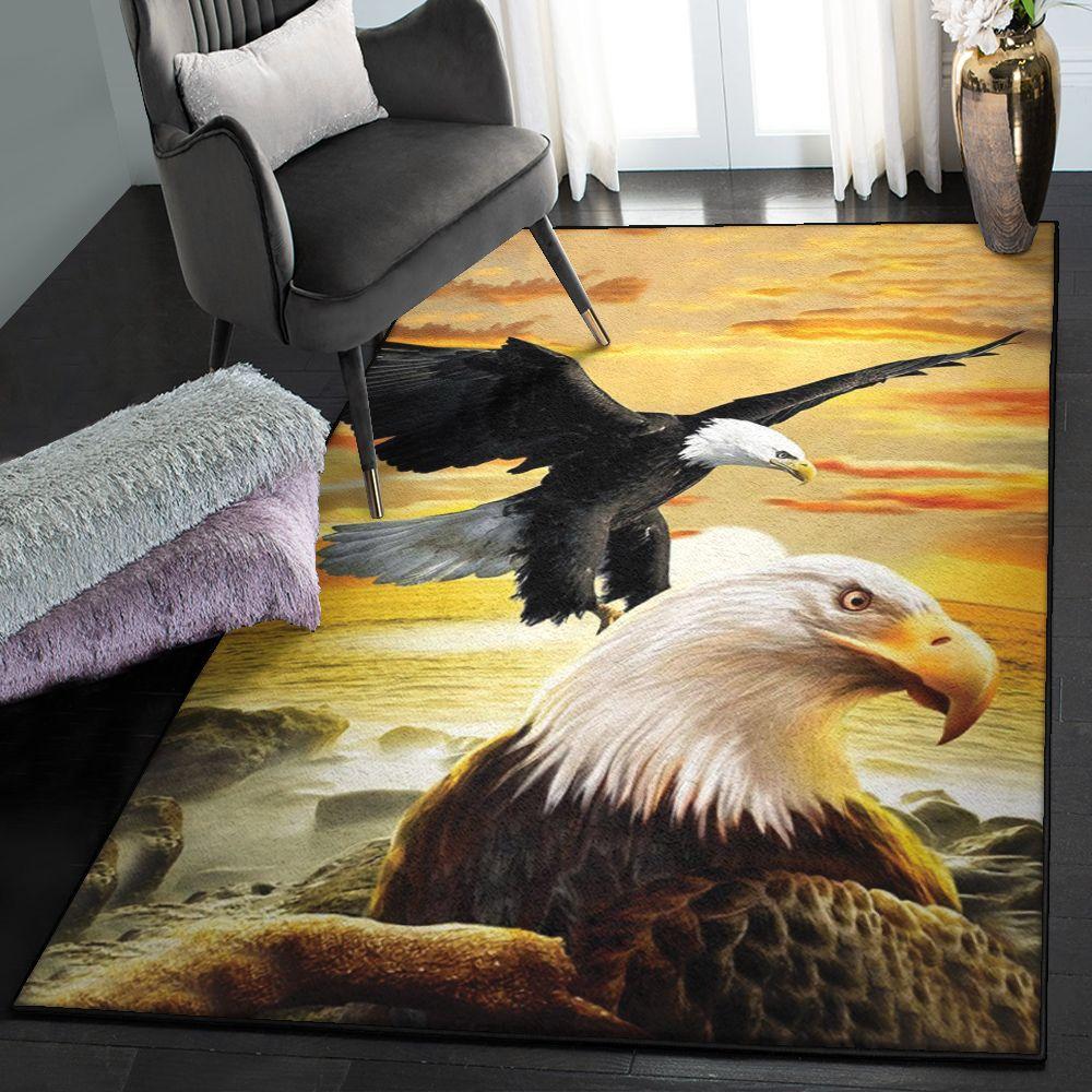 Eagle Patriotic Carpets For Living Room, Eagles Rug