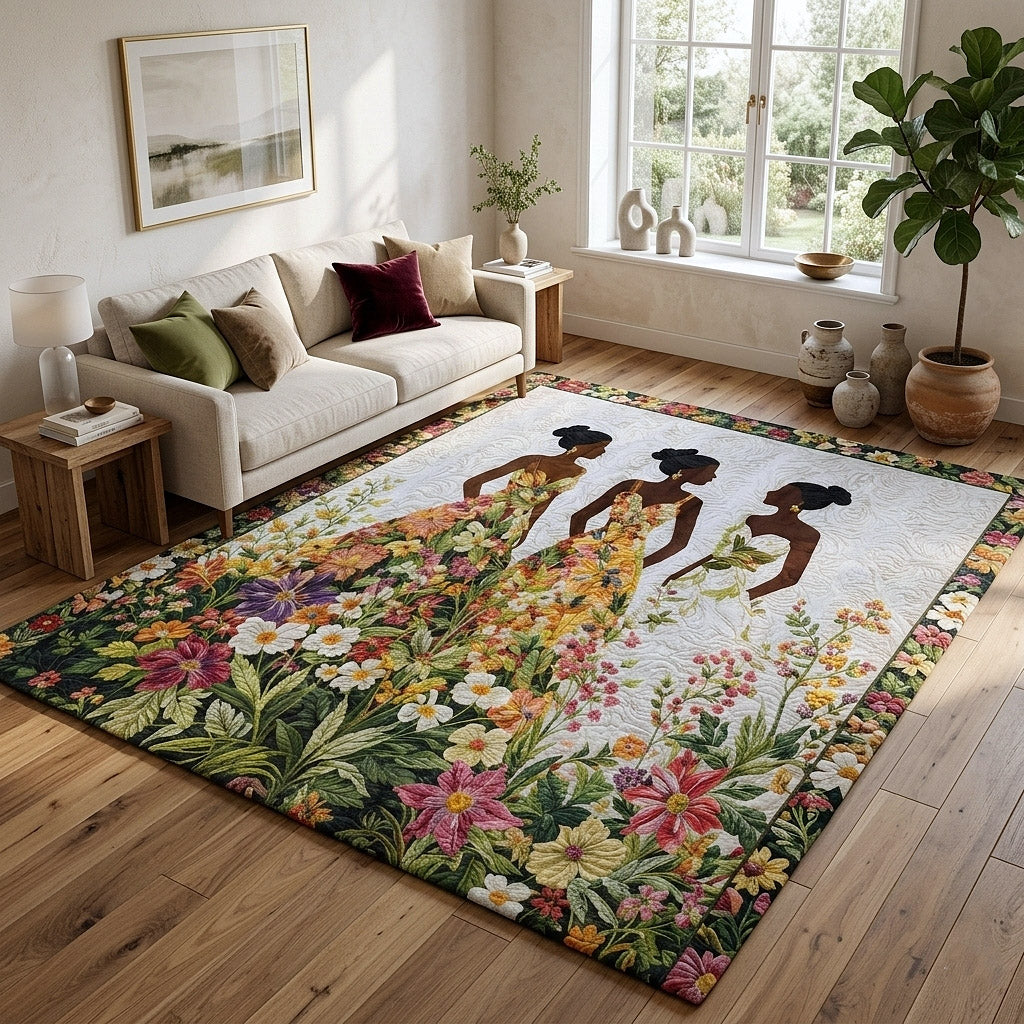 Ebony Glow Area Rug - Non-Slip Washable 3D Print Rug for Living Room & BedroomTVC2108163