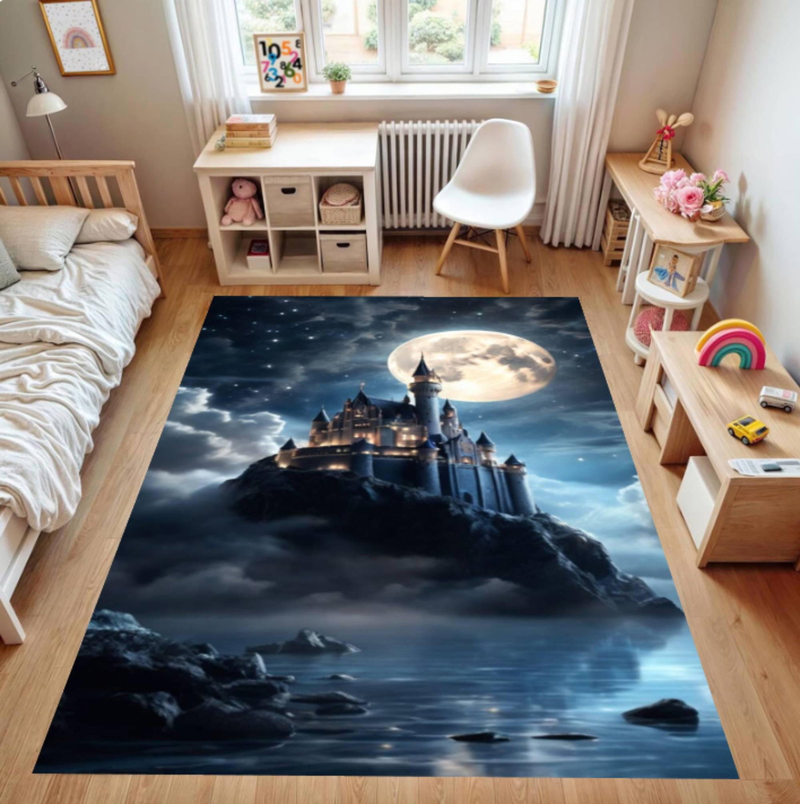 Fantasy Castle with Moon CarpetTVC1708387