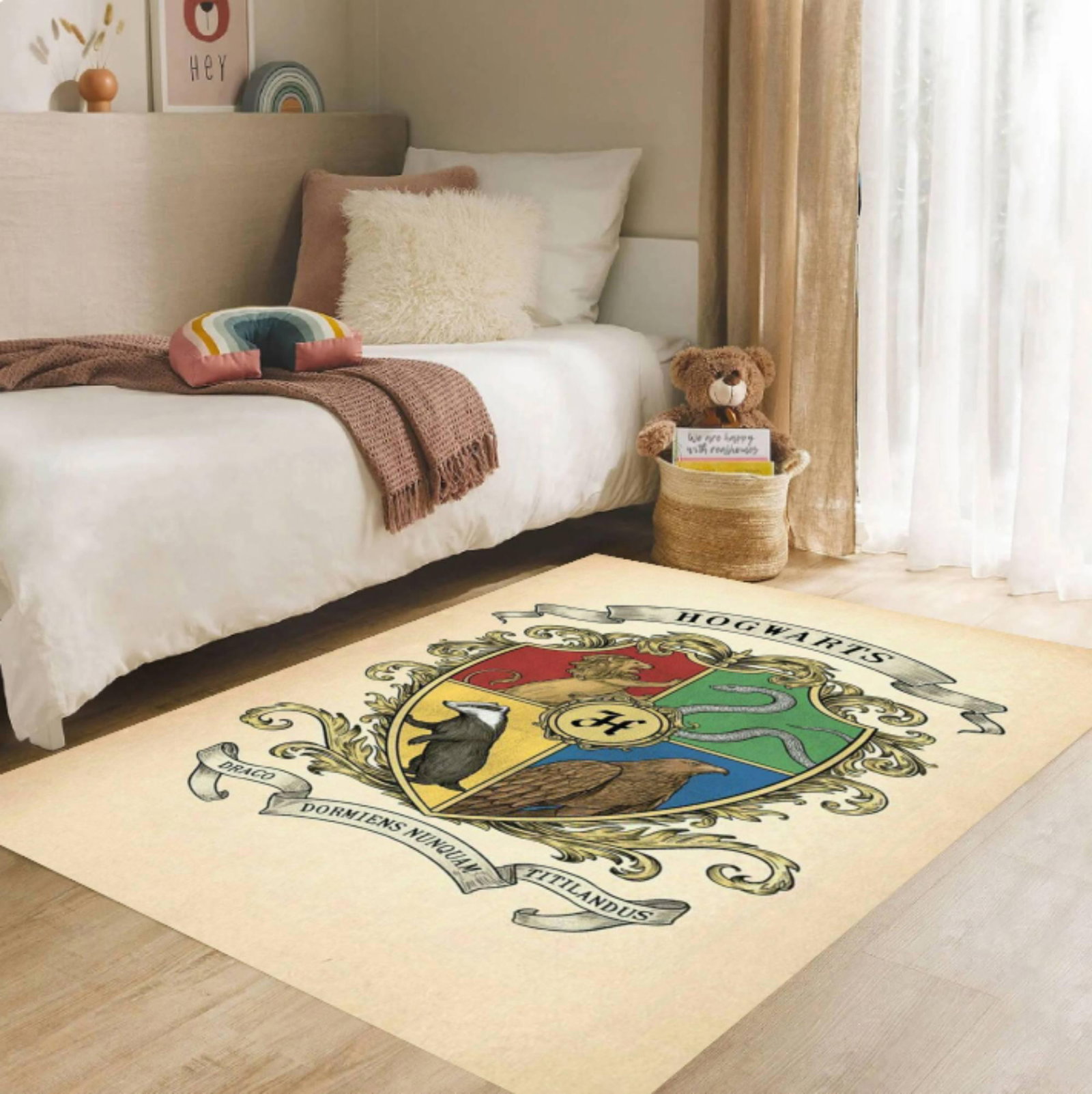 Fantasy Magic School Crest Carpet - VintageTVC1708388