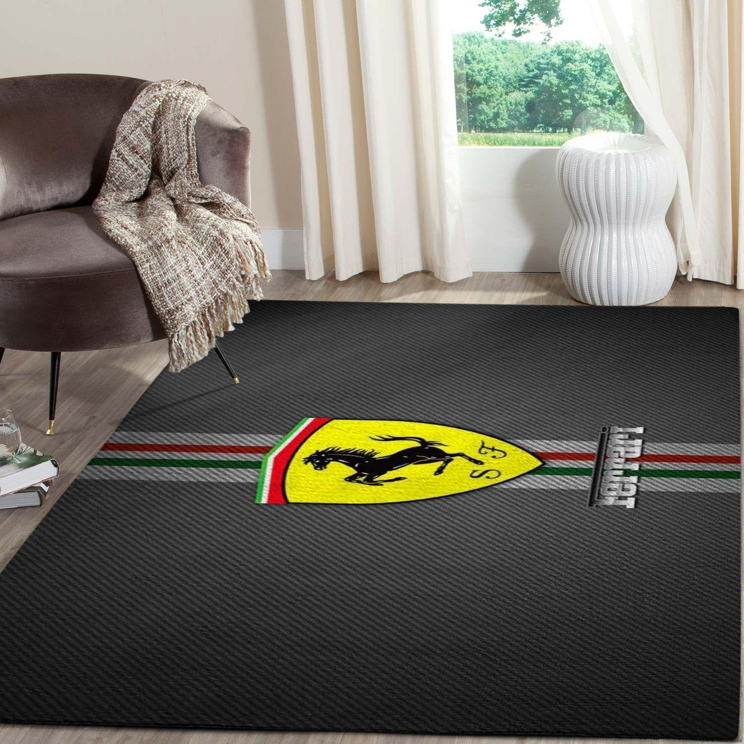 Ferrari Logo Supercars Area Rugs Living Room Carpet Fn121221 Rug Carpet