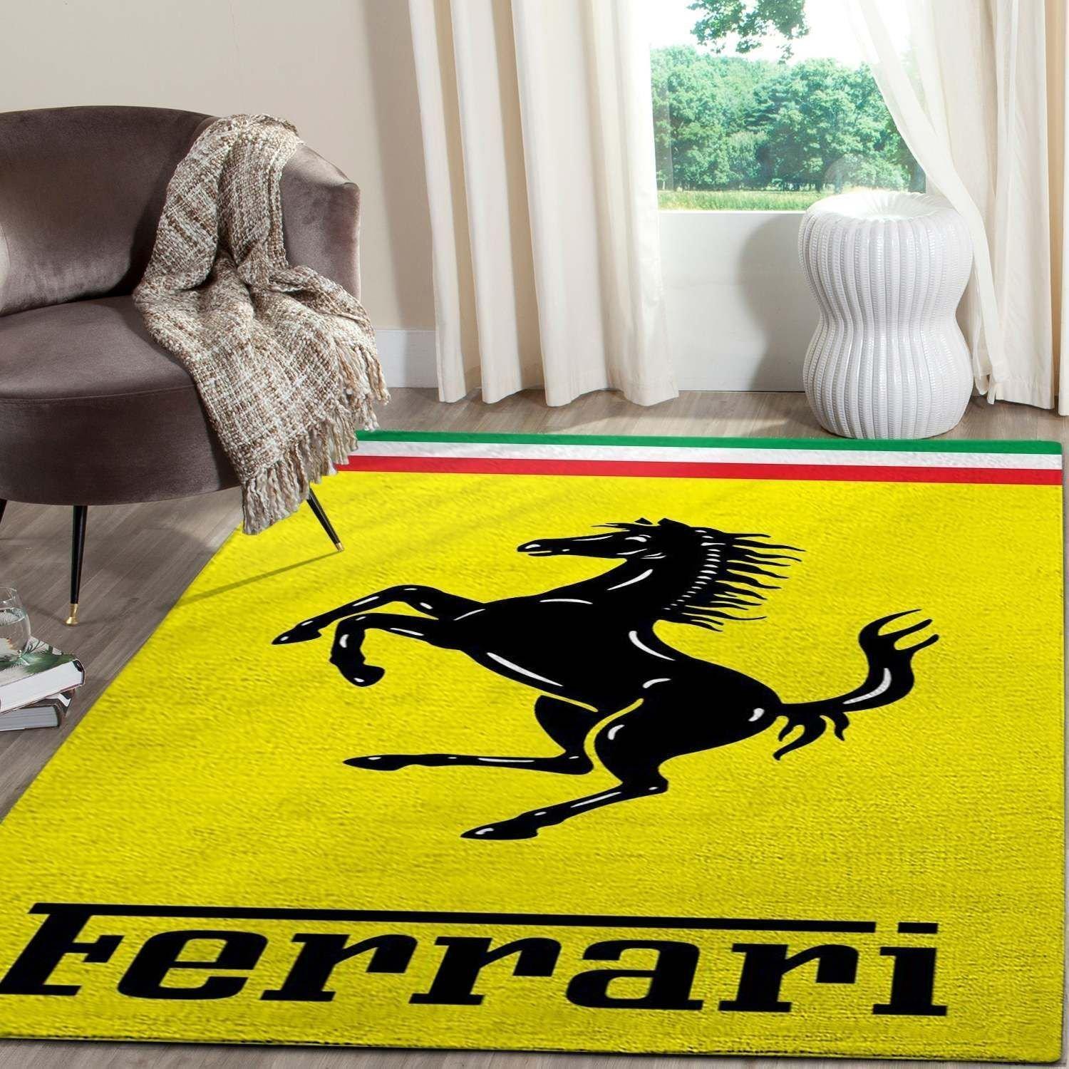 Ferrari Logo Supercars Area Rugs Living Room Carpet Fn121224 Rug Carpet