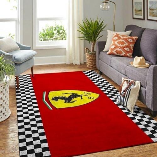 Ferrari Supercar Logo Area Rug