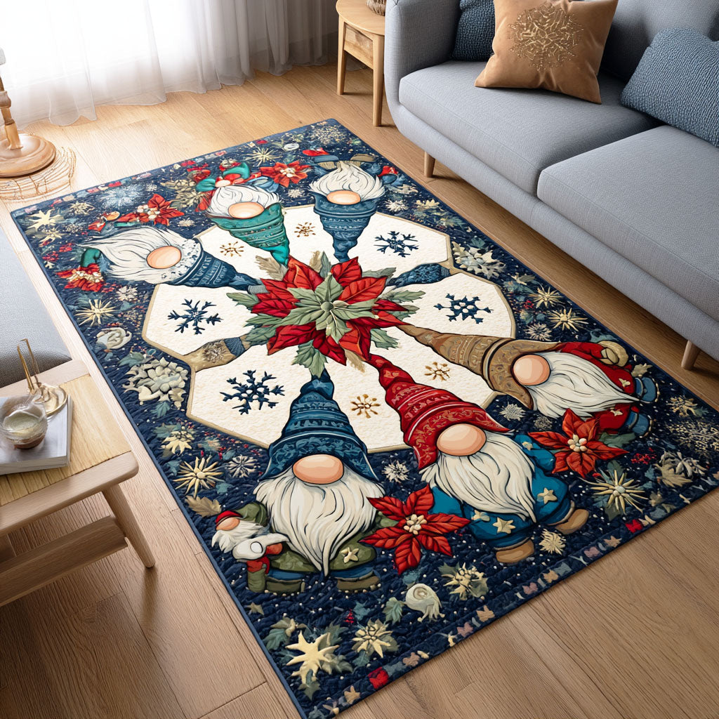 Festive Gnome Area Rug - Non-Slip Washable 3D Print Rug for Living Room & BedroomTVC2108130