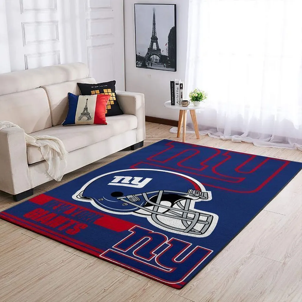 Floral Skull Rug - Living Room Mat Soft Comfortable Blue and Red