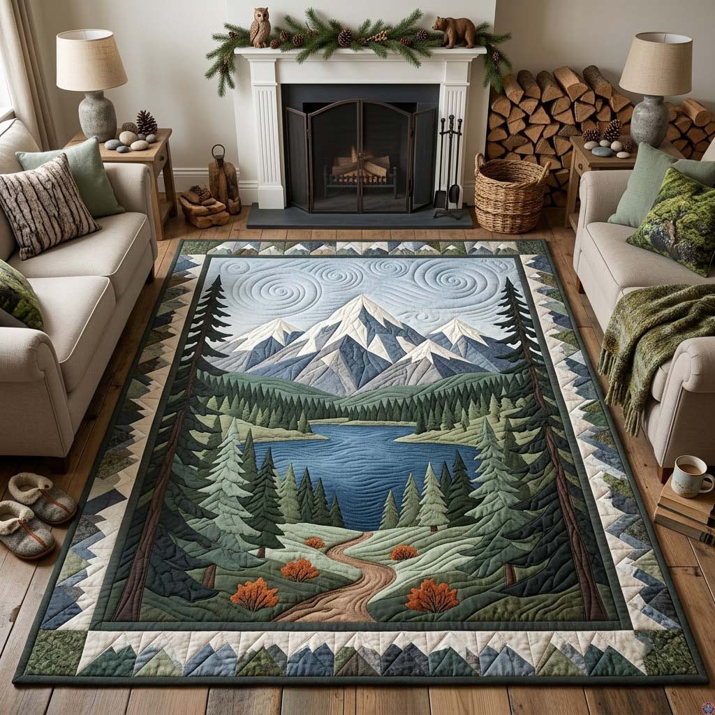 Forest Gateway Area Rug - Non-Slip Washable 3D Print Rug for Living Room & BedroomTVC2108103