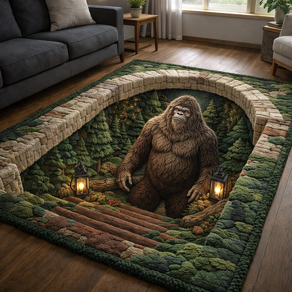 Forest Giant Area Rug - Non-Slip Washable 3D Print Rug for Living Room & BedroomTVC2108161