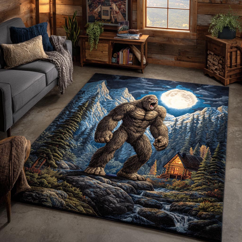 Forest Giant Area Rug - Non-Slip Washable 3D Print Rug for Living Room & BedroomTVC2108215