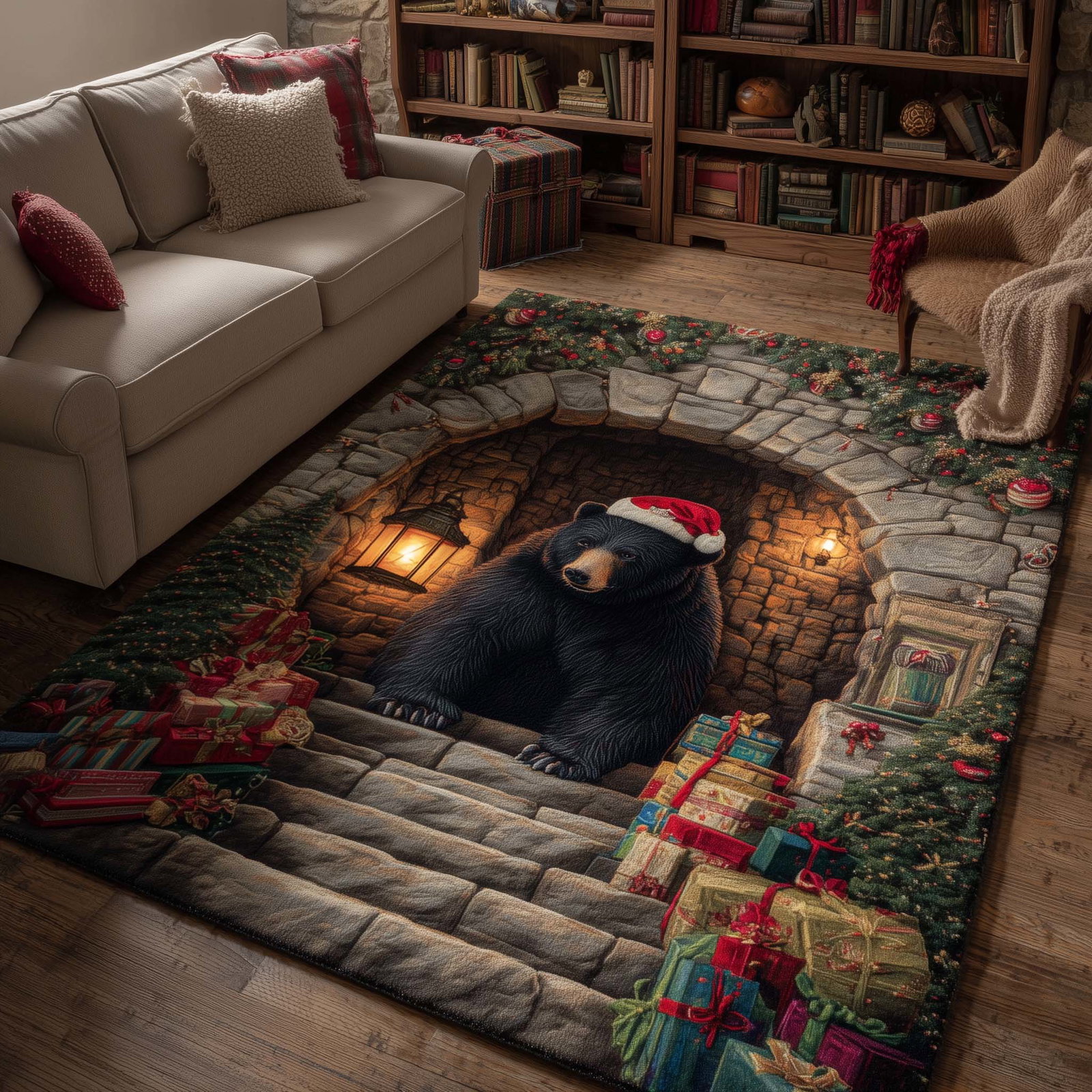 Forest Guardian Area Rug - Non-Slip Washable 3D Print Rug for Living Room & BedroomTVC2108161