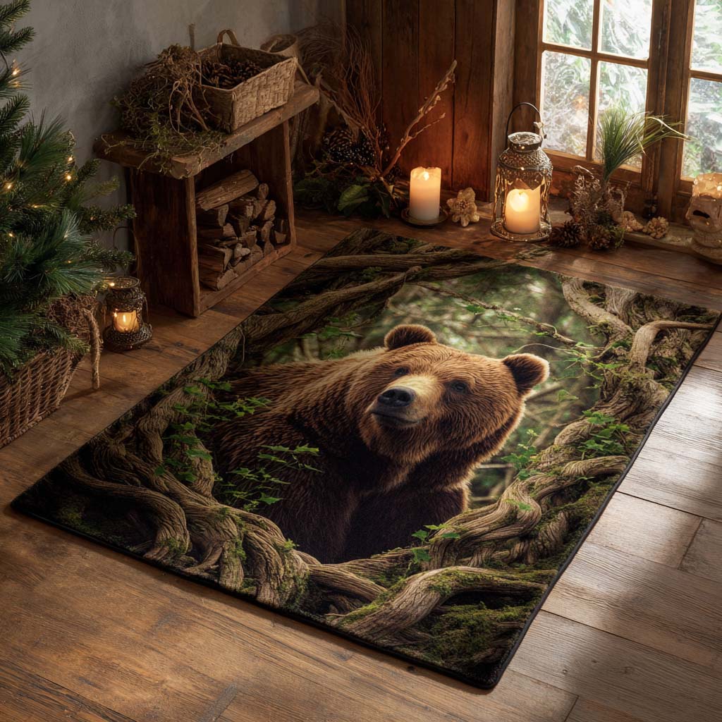 Forest Sentinel Area Rug - Non-Slip Washable 3D Print Rug for Living Room & BedroomTVC2108129