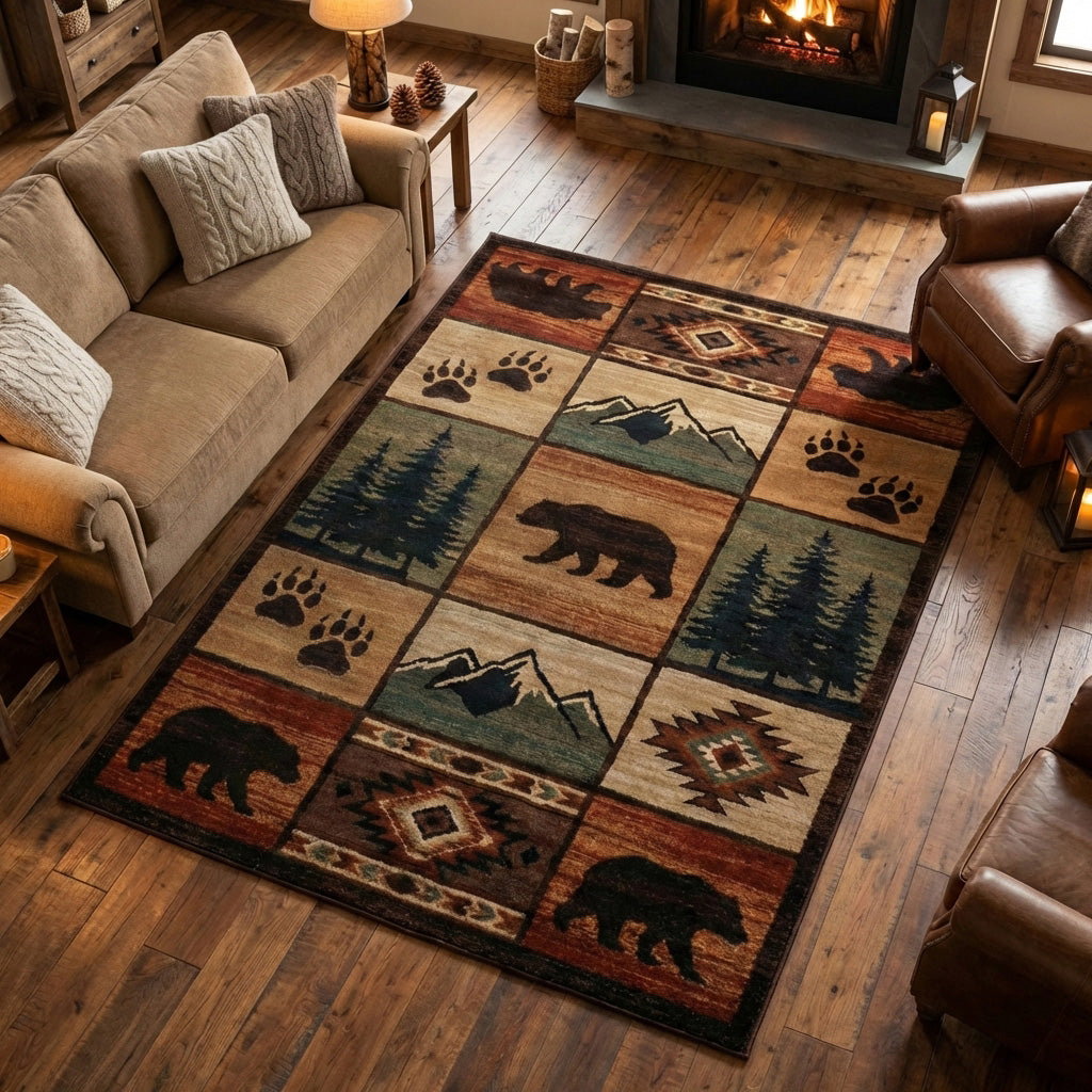 Forest Spirit Area Rug - Non-Slip Washable 3D Print Rug for Living Room & BedroomTVC2108129