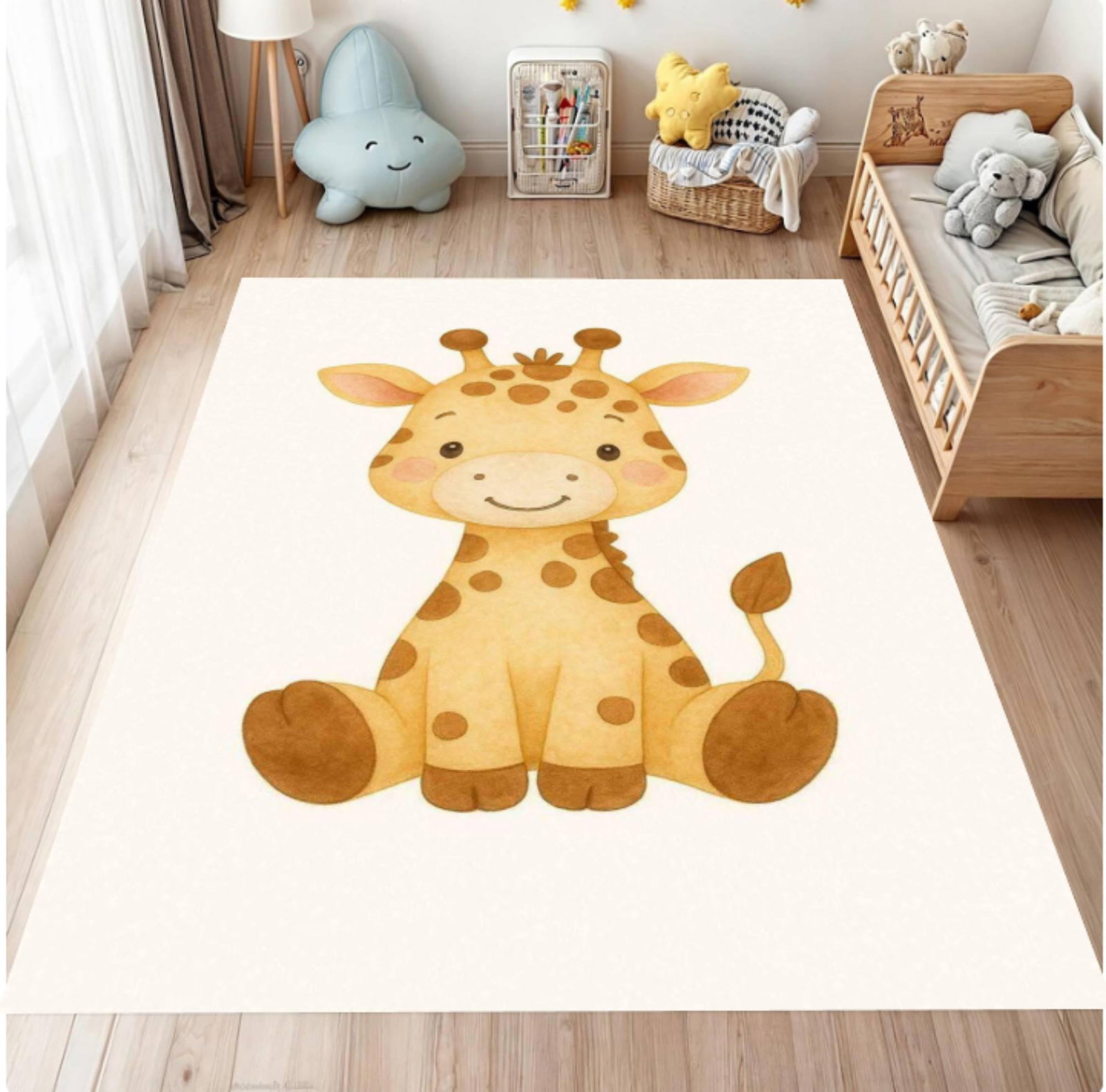 Fun Giraffe Kids Rug Decor Kids Room Babydiertapijt Washable RugTVC1708361