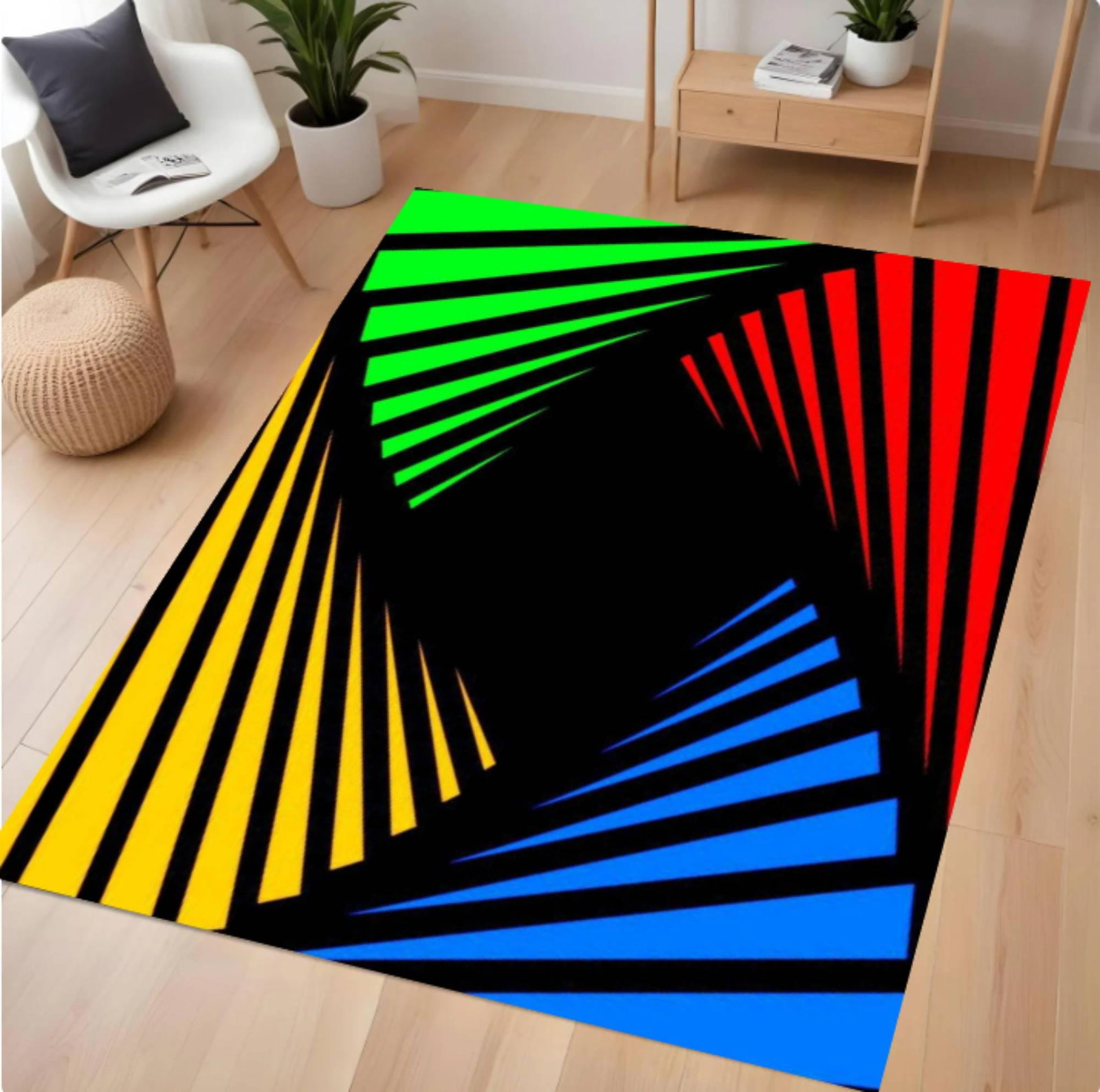 Geometric Rug Modern Kleurencombinatie Washable Non-slipTVC1708372