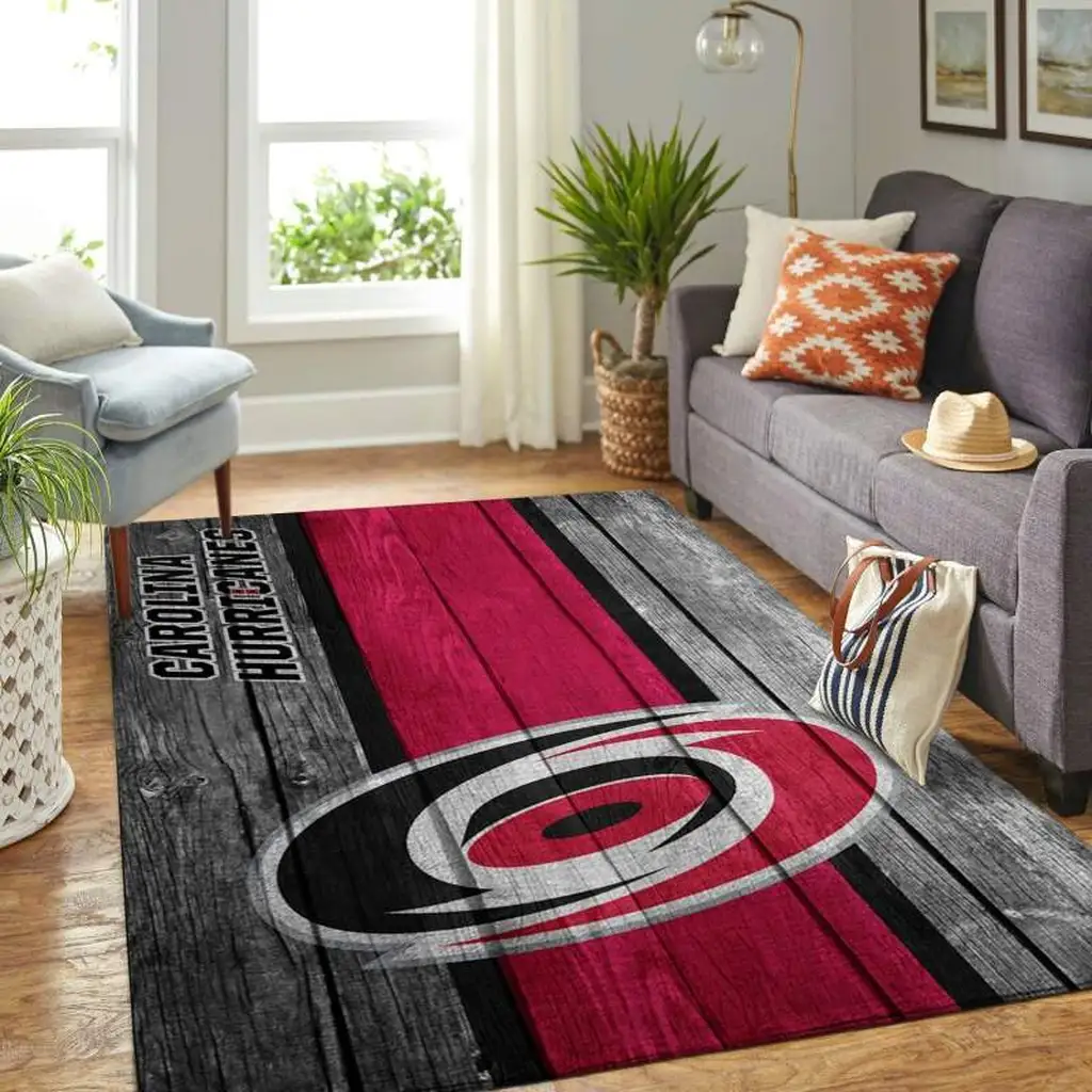Geometric Rug Perfect for Modern Home Decor Orange and Brown