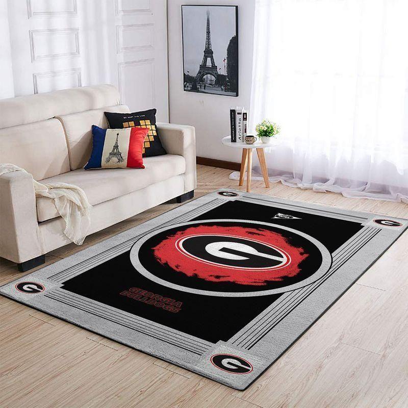 Georgia Bulldogs Area Rugs Ncaa Living Room Carpet Rug Regtangle Decor