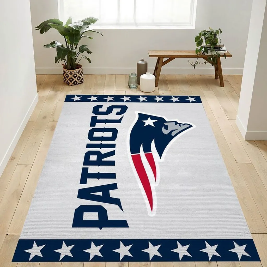 Giants Football Rug Perfect for Sports Fans and Home Decor Blue and White