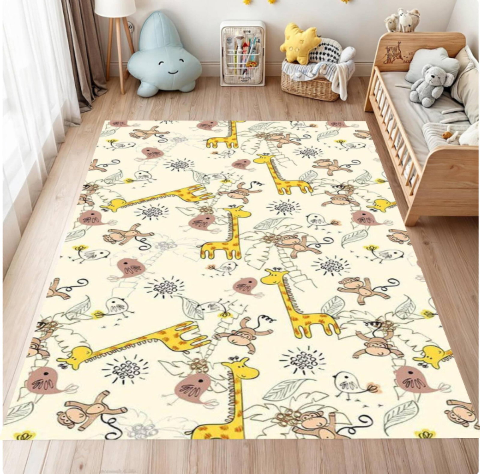 Giraffes and Monkeys Nursery Mat â€“ Back to SchoolTVC1708378