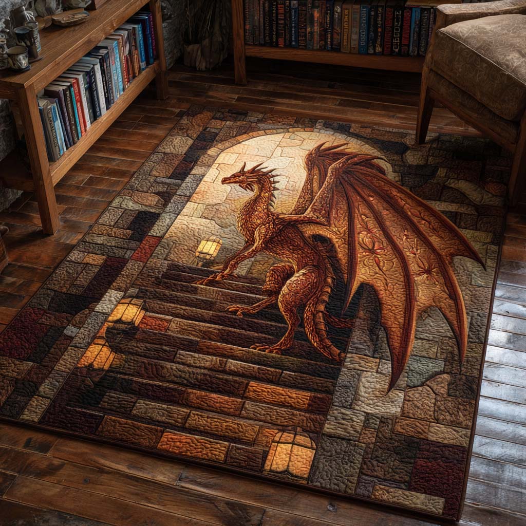 Golden Flight Area Rug - Non-Slip Washable 3D Print Rug for Living Room & BedroomTVC2108129