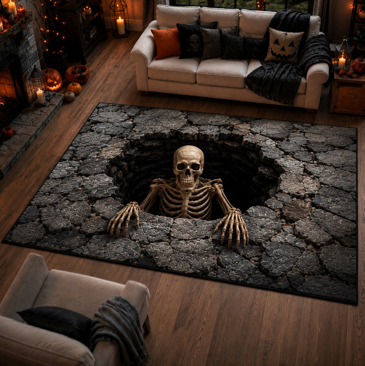 Grave Escape Area Rug - Non-Slip Washable 3D Print Rug for Living Room & BedroomTVC2108129