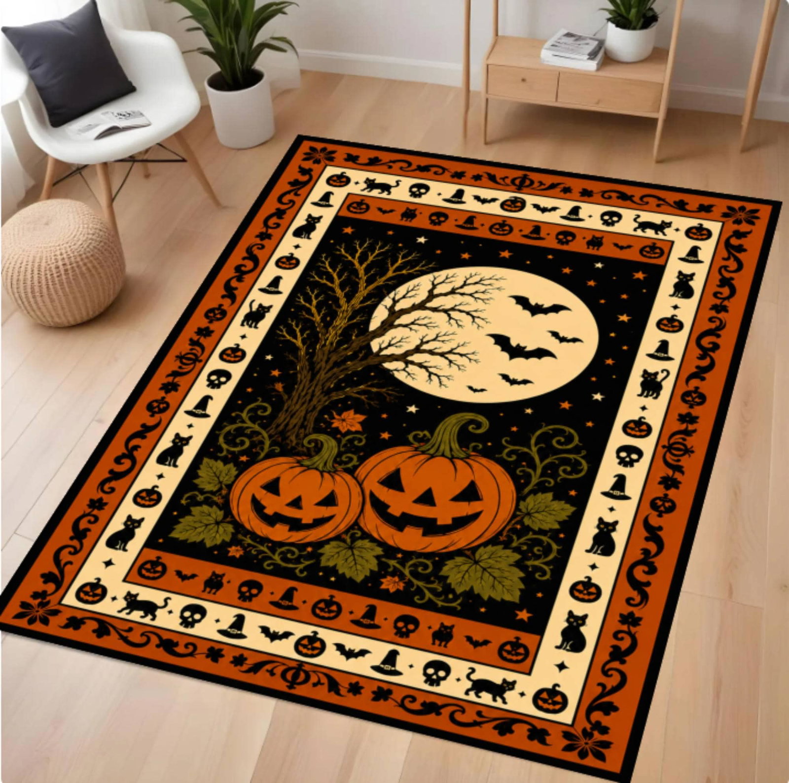 Halloween Pumpkin RugTVC1708376