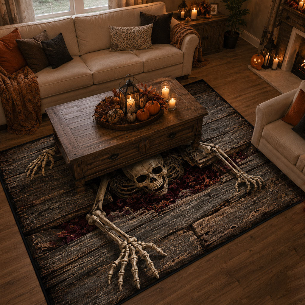 Haunted Depths Area Rug - Non-Slip Washable 3D Print Rug for Living Room & BedroomTVC210850