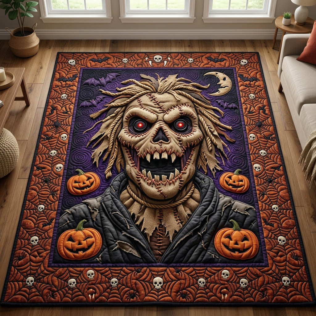 Haunted Halloween Area Rug - Non-Slip Washable 3D Print Rug for Living Room & Bedroom (DesignTVC2108175