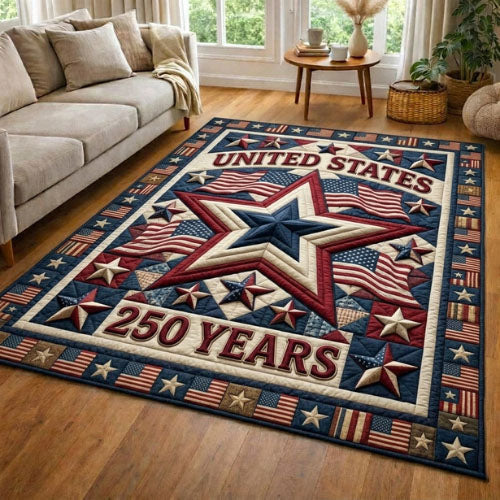 Heritage Patch Area Rug - Non-Slip Washable 3D Print Rug for Living Room & BedroomTVC2108160