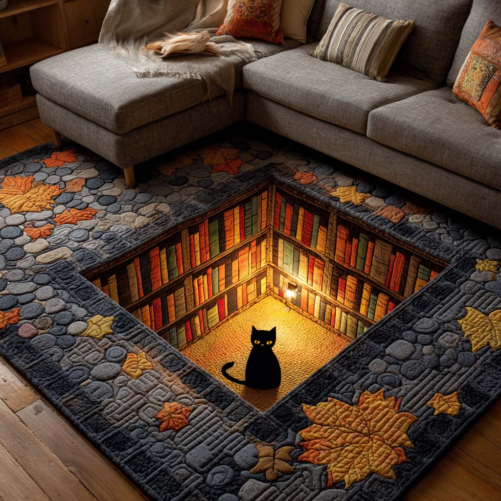 Hidden Library Area Rug - Non-Slip Washable 3D Print Rug for Living Room & BedroomTVC2108214
