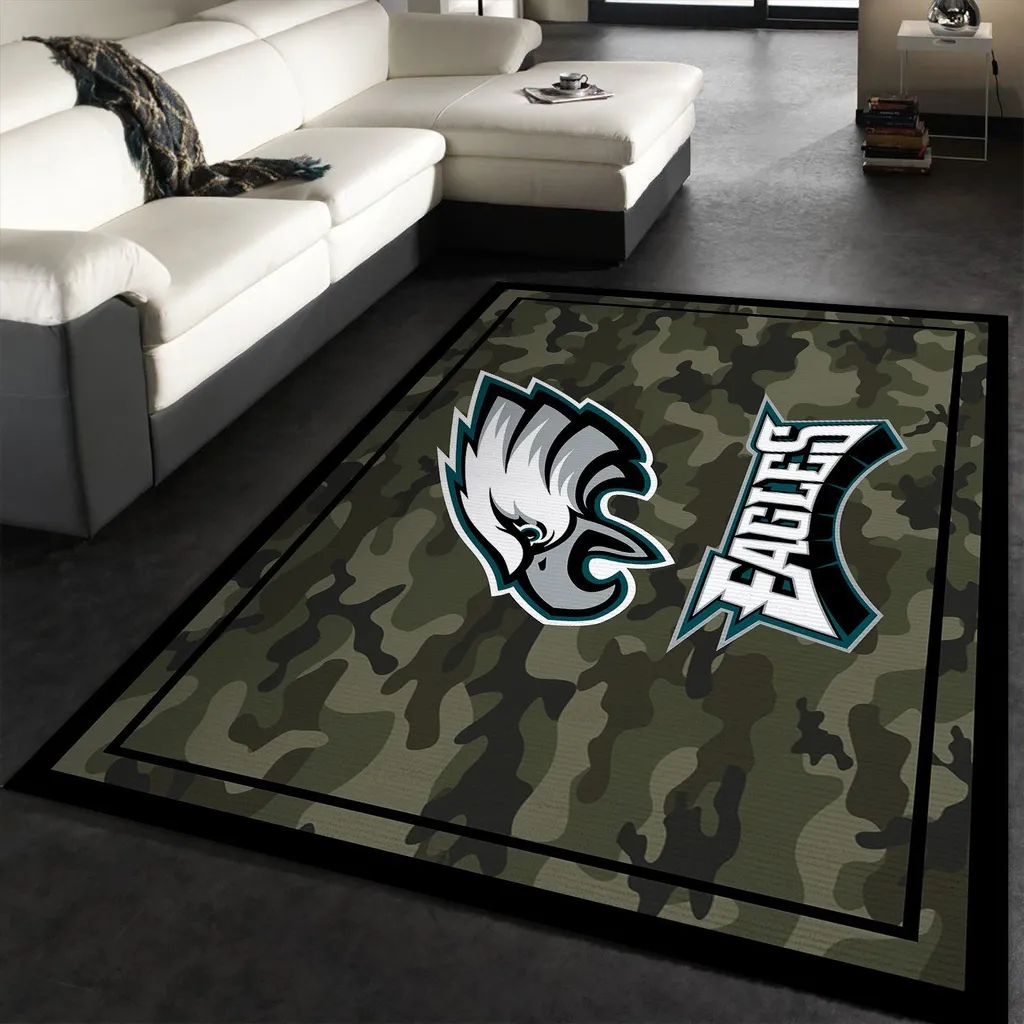 Hockey Mask Sports Rug Perfect for Home Decor Black and Green