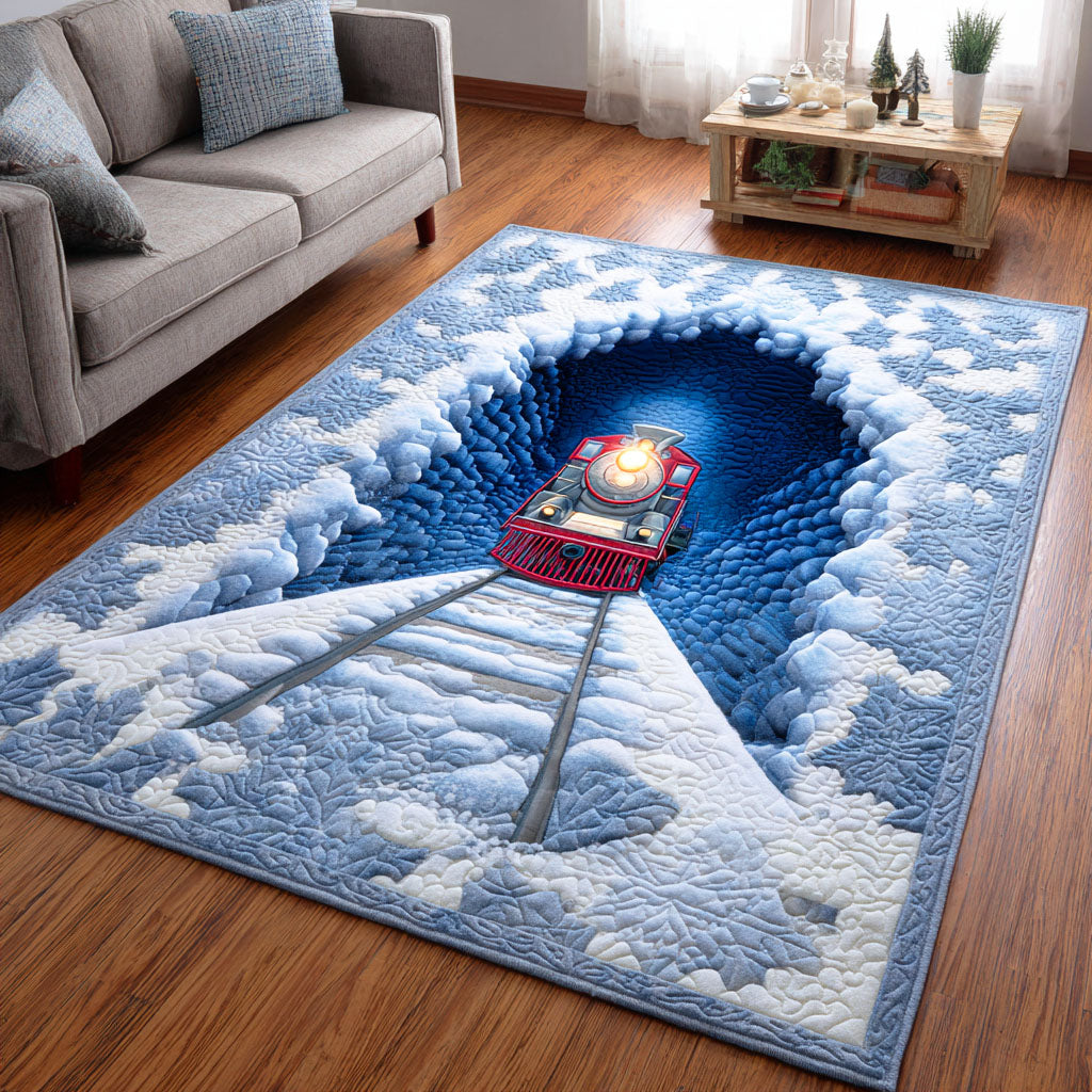 Holiday Express Christmas Area Rug - Non-Slip Washable 3D Print Rug for Living Room & BedroomTVC2108128