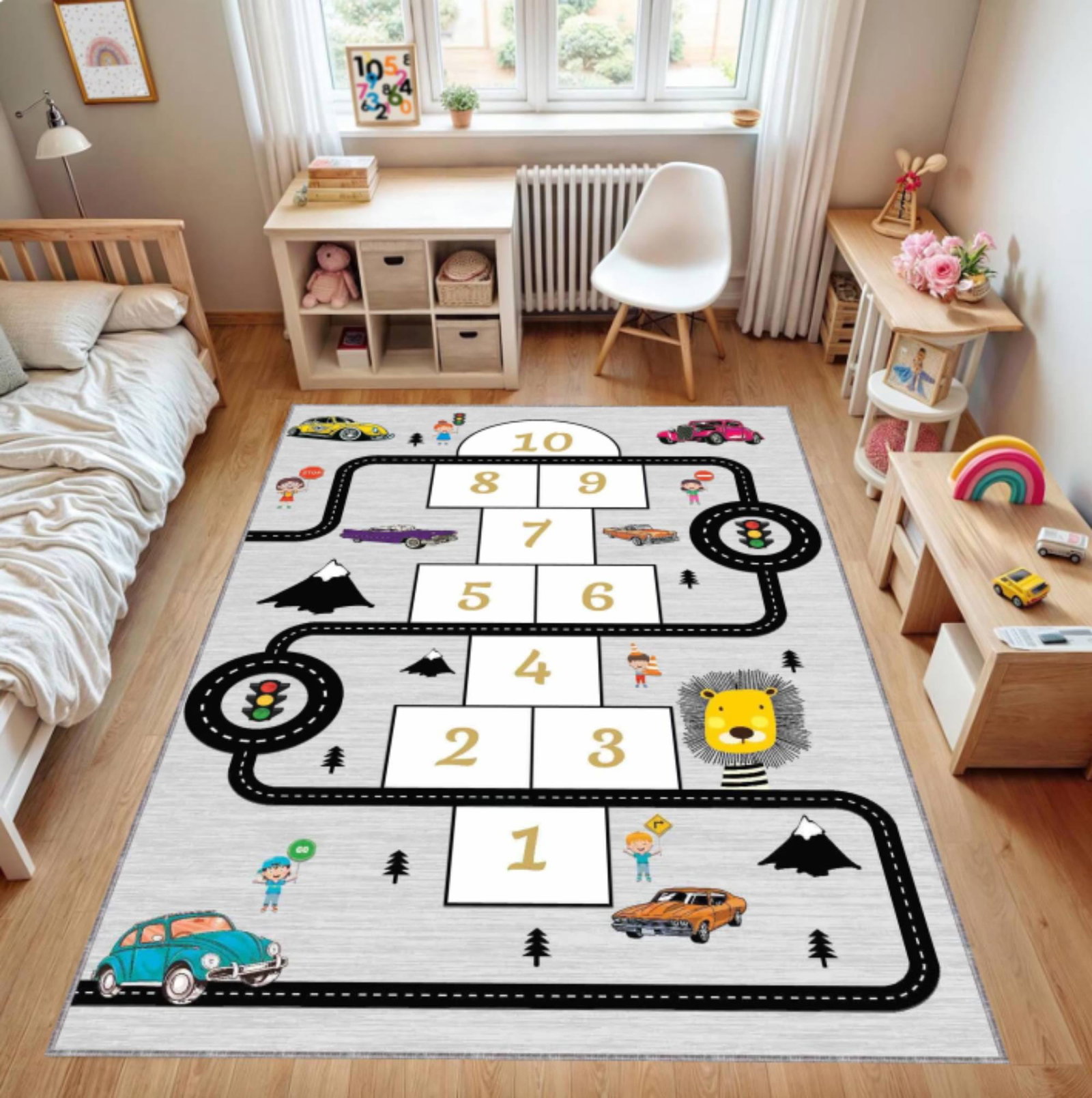 Hopscotch Car Road Play Mat â€“ Back to SchoolTVC1708377