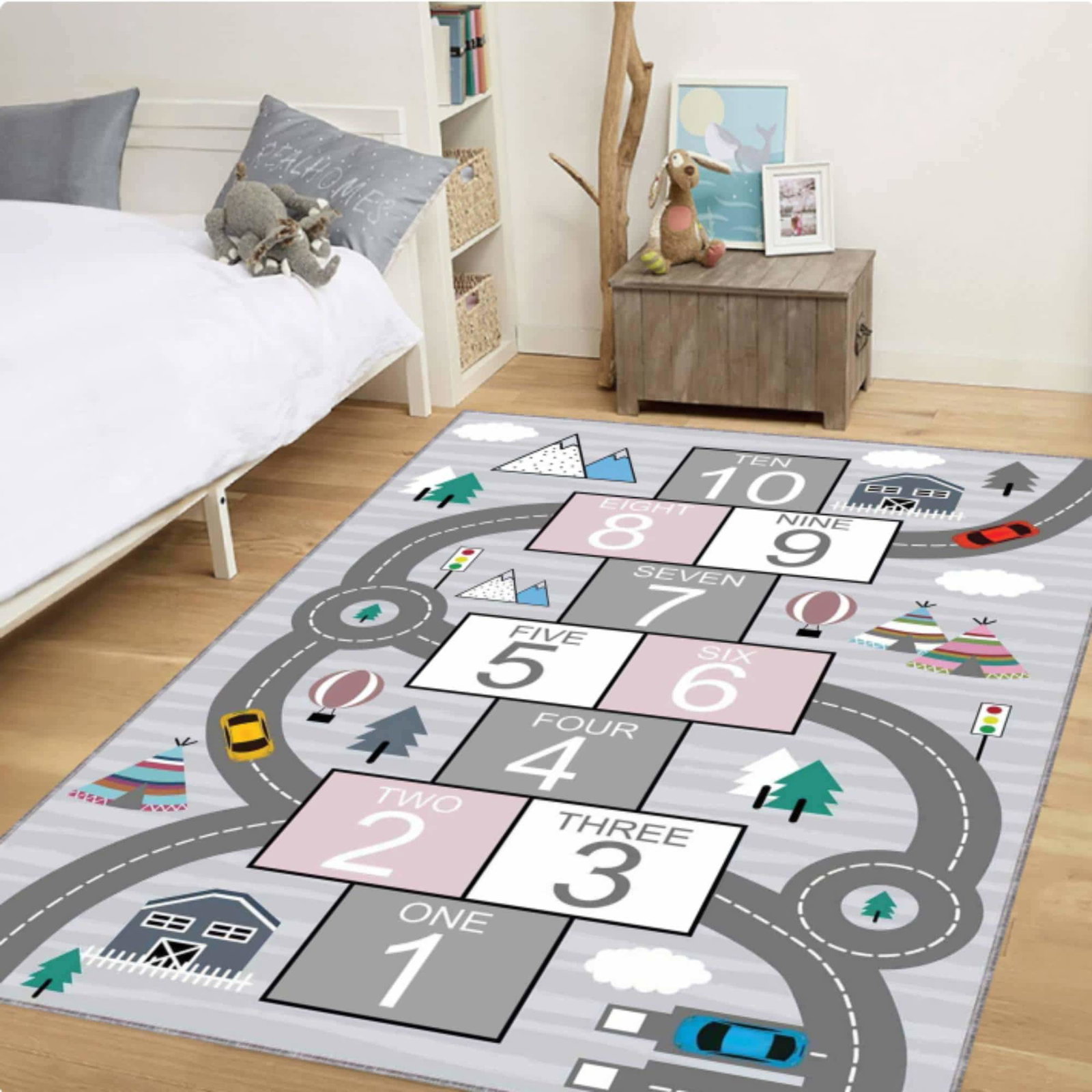 Hopscotch Road Play Mat with CarsTVC1708381