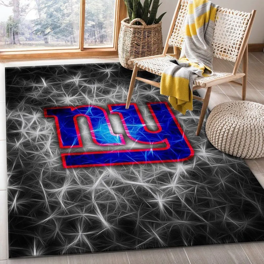 Inspirational Quote Rug for Living Room Decor and Comfort Black and Blue