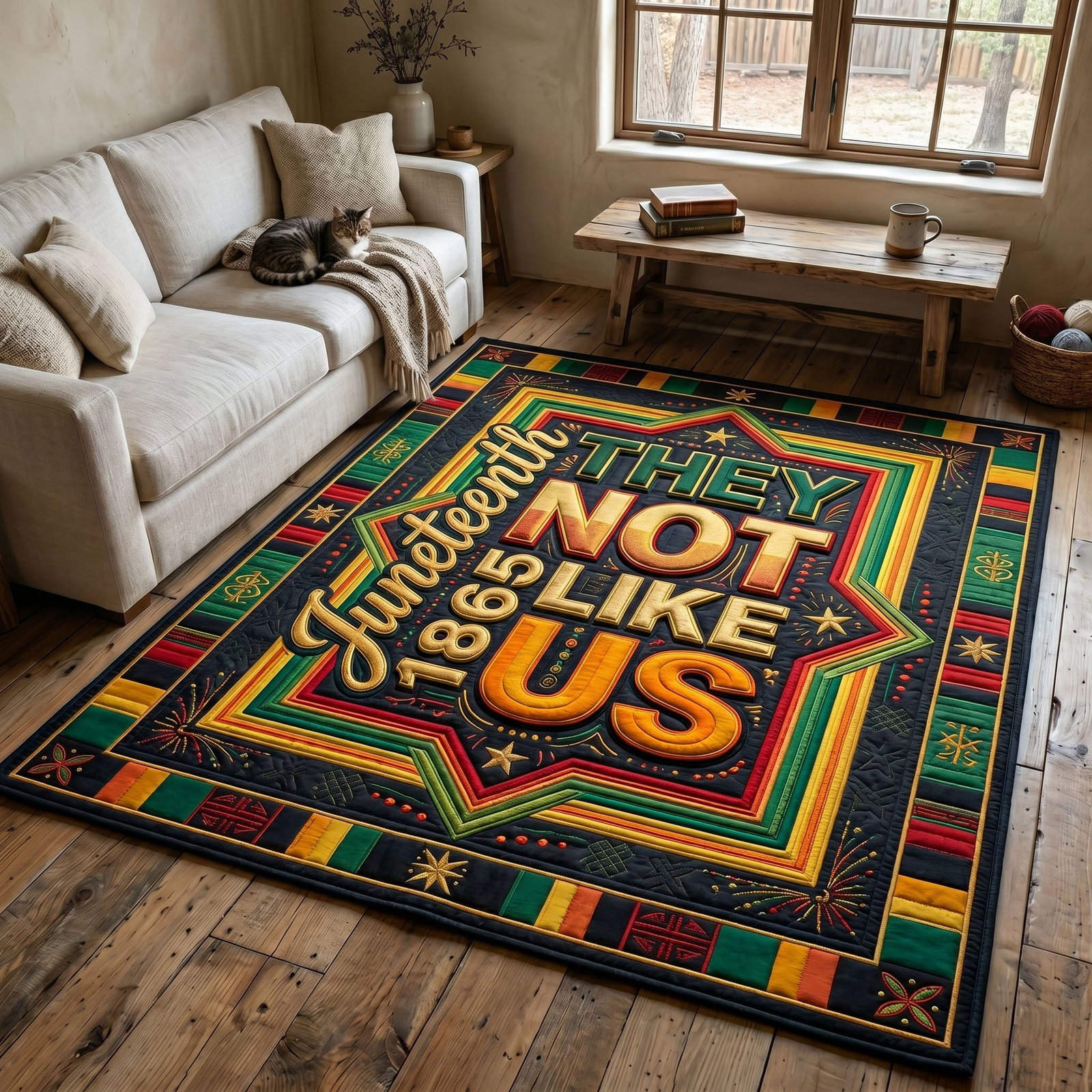Juneteenth Legacy Area Rug - Non-Slip Washable 3D Print Rug for Living Room & BedroomTVC2108159