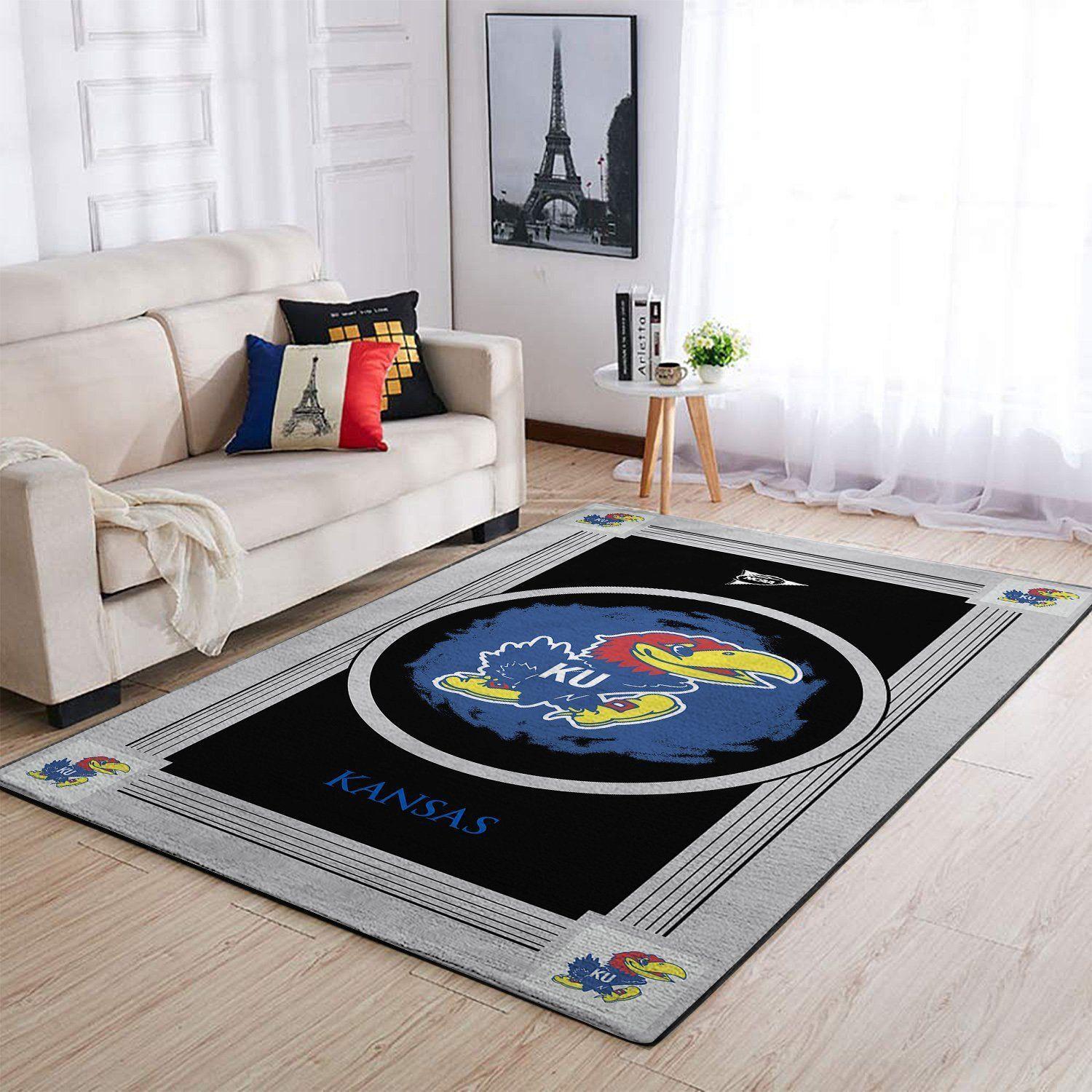Kansas Jayhawks Ncaa Living Room Carpet 20030334 Rug Regtangle Decor 2