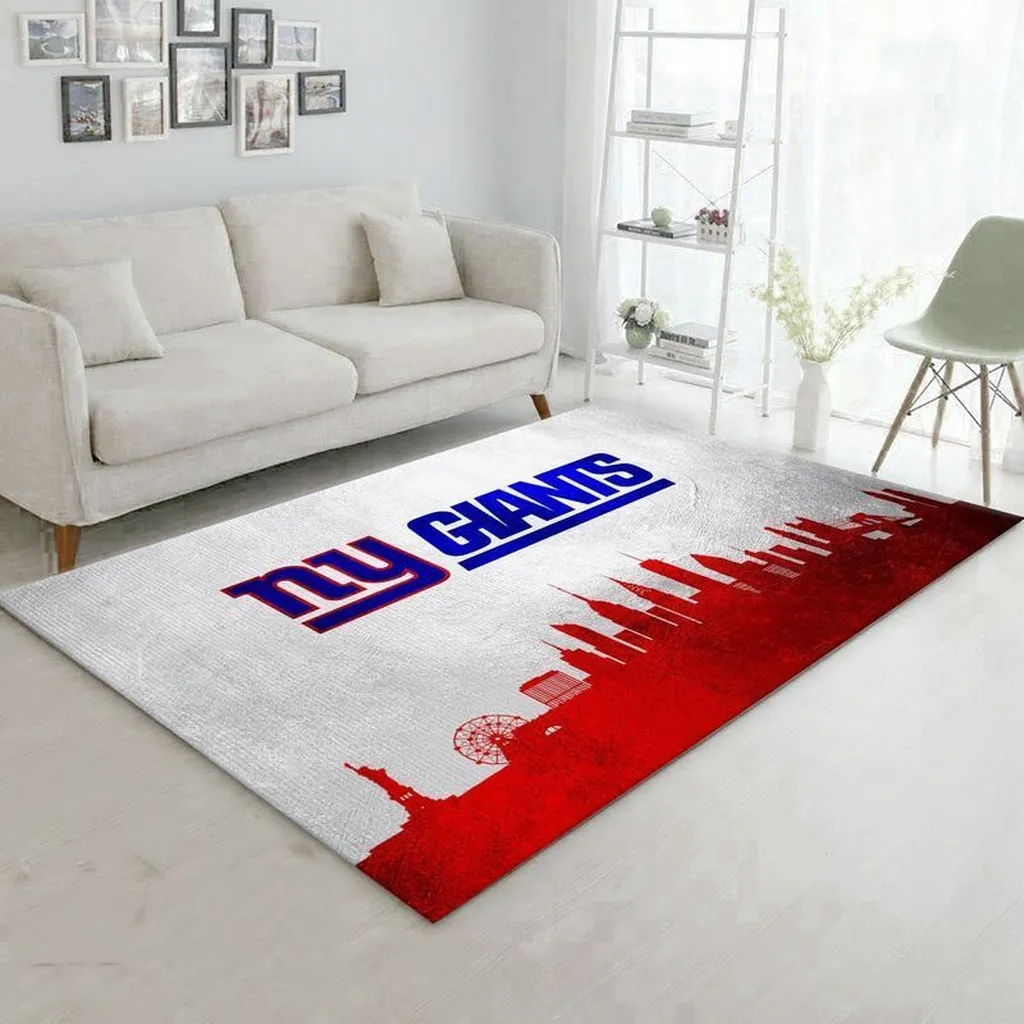Kids Rug Featuring Mickey Mouse Design for Playroom Red and White