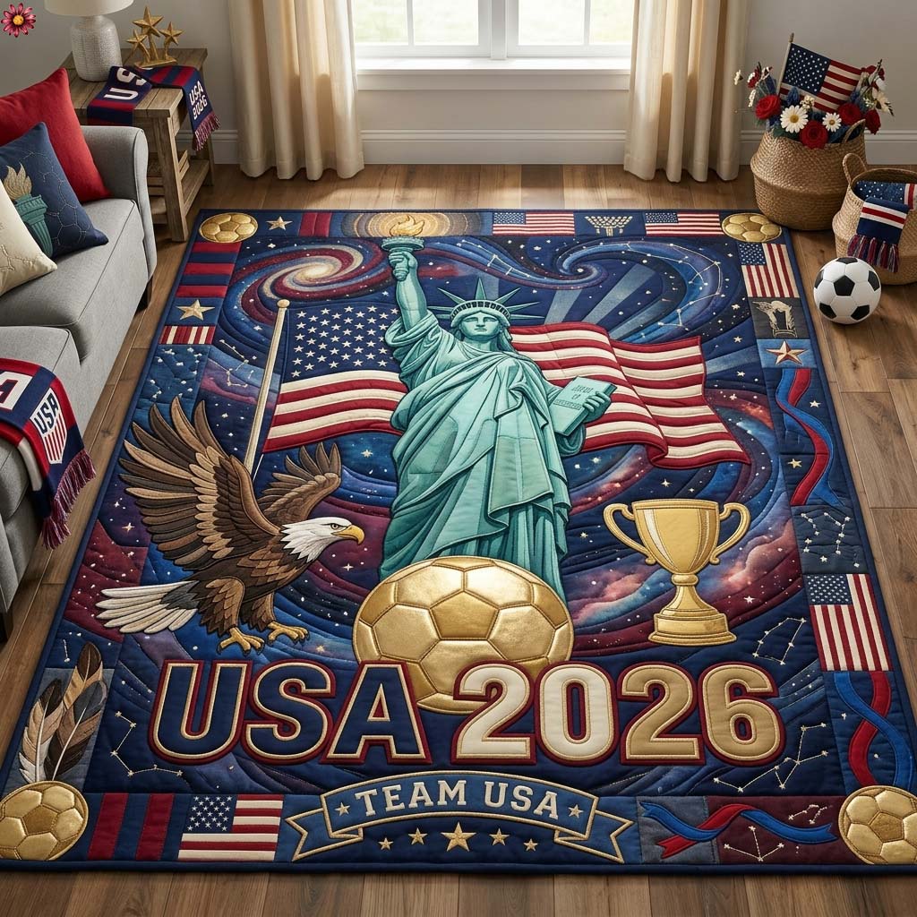 Liberty Goal Area Rug - Non-Slip Washable 3D Print Rug for Living Room & BedroomTVC2108146