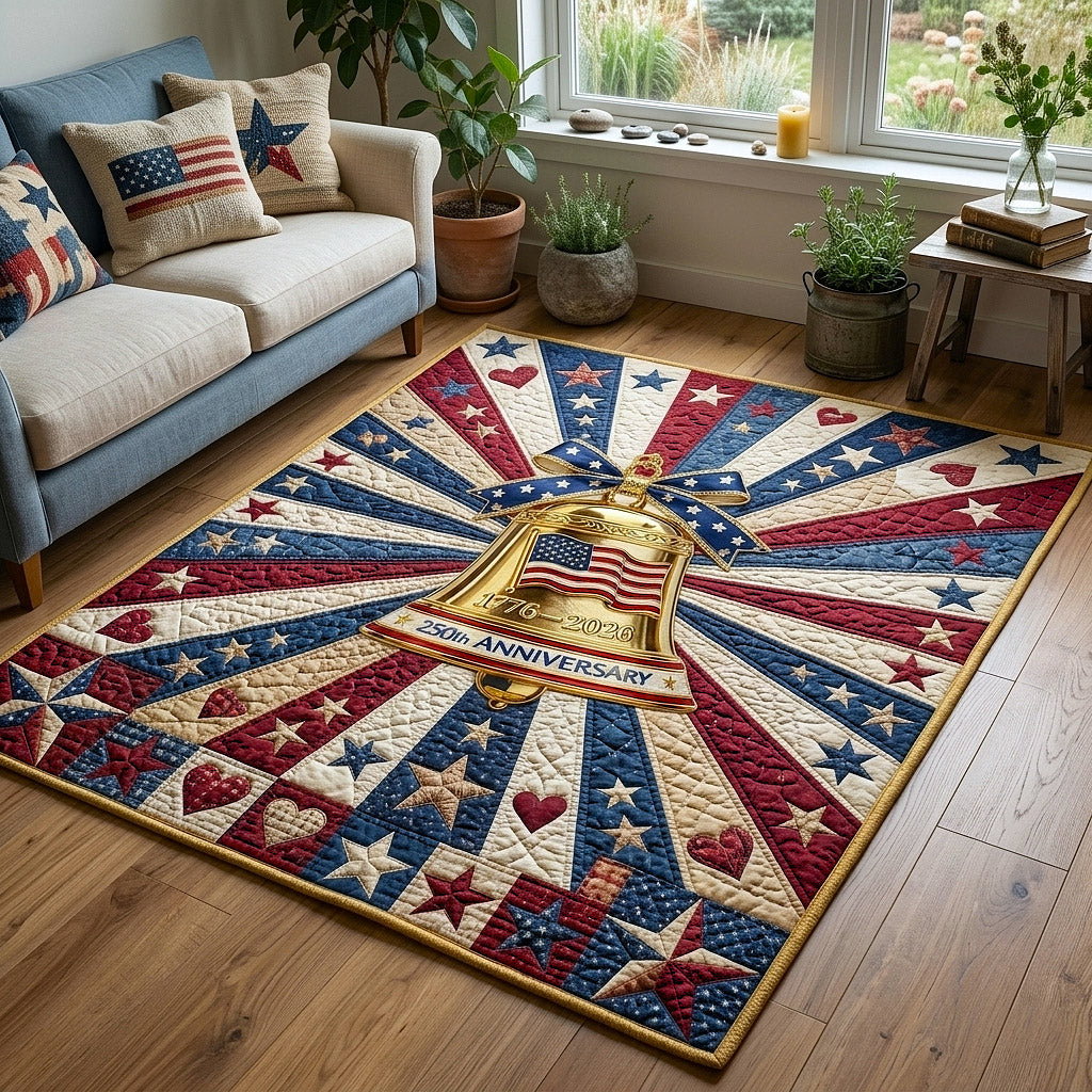 Liberty Legacy Area Rug - Non-Slip Washable 3D Print Rug for Living Room & Bedroom (DesignTVC2108195