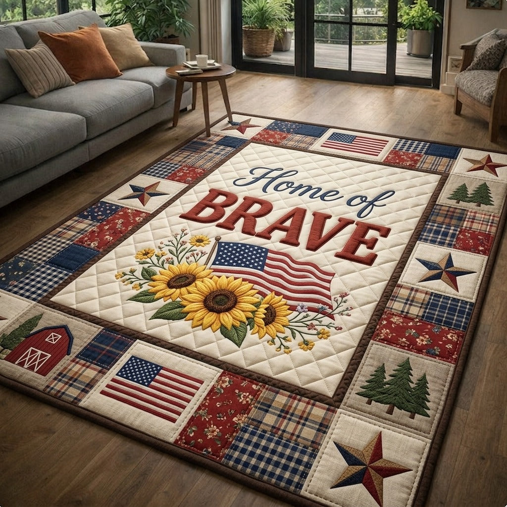 Liberty Legacy Area Rug - Non-Slip Washable 3D Print Rug for Living Room & Bedroom (DesignTVC2108196