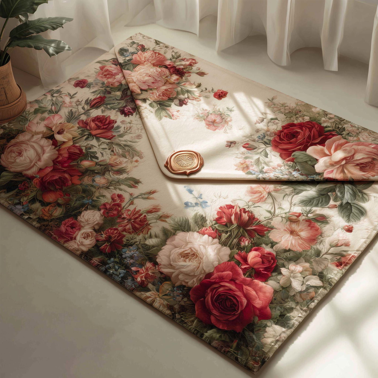Love Letter Area Rug - Non-Slip Washable 3D Print Rug for Living Room & BedroomTVC2108158