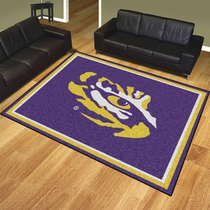 Lsu Tigers Area Rug NCAA Carpet